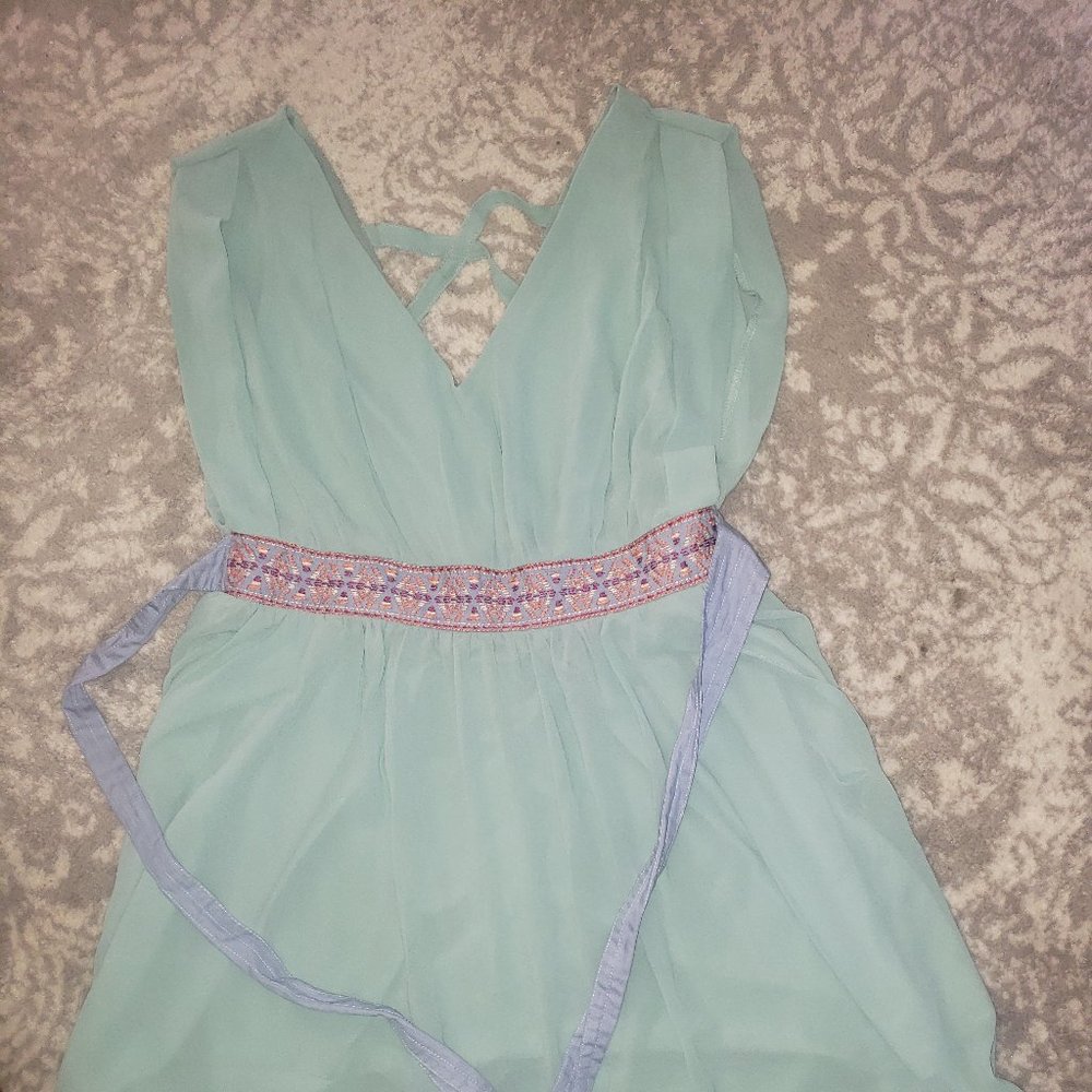 VERY J mint color dress